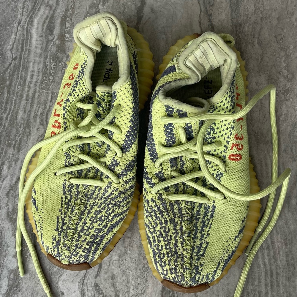 Yeezy Boost 350 V2 - Neon Yellow and Gray